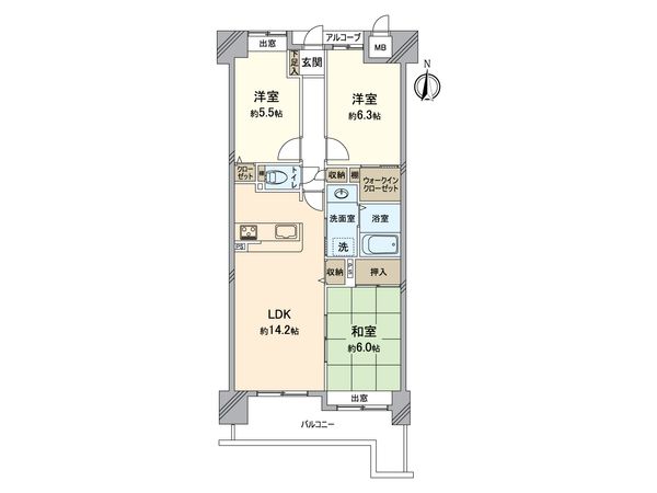 スペリオシティ泉北深井 弐番館 間取図(平面図)