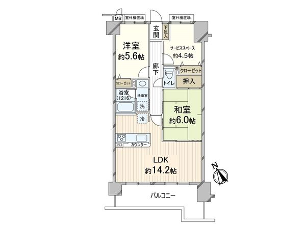 イトーピア金剛東グランヒルズ 間取図(平面図) イトーピア金剛東グランヒルズ 間取図(平面図)