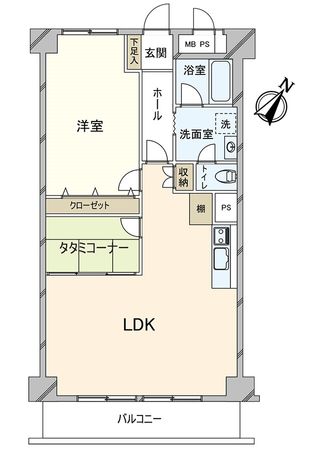 狭山ハウス 三号棟 間取図(平面図)