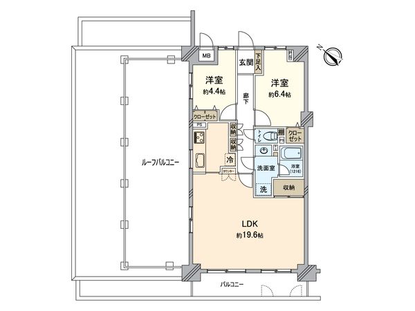 藤和ライブタウンなかもず 間取図(平面図)