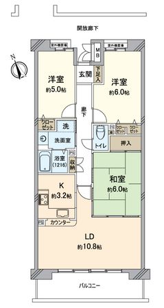 ヴィルメゾン上野芝 間取図(平面図) ヴィルメゾン上野芝 間取図(平面図)
