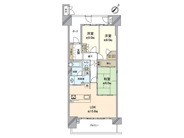 グランシスフォート中百舌鳥 2番館 間取図(平面図)