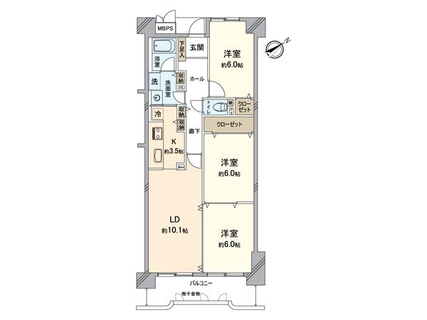 狭山パークホームズ 間取図(平面図)