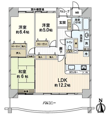 アスティオ和泉中央 B棟 間取図(平面図)