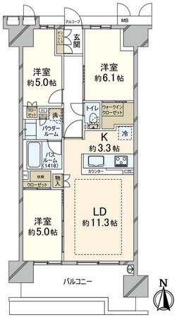プレイズ新金岡 間取図(平面図) プレイズ新金岡 間取図(平面図)