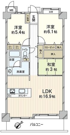 リーベストなかもず 間取図(平面図) リーベストなかもず 間取図(平面図)