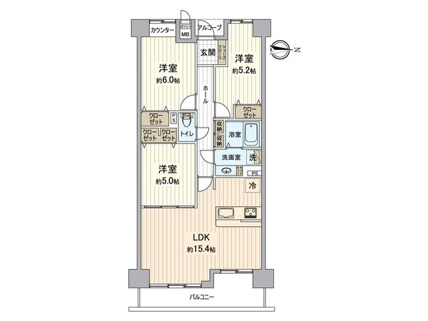 ファミールハイツなかもず 間取図(平面図) ファミールハイツなかもず 間取図(平面図)