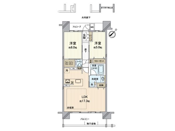 グランアッシュなかもずブライト 間取図(平面図) グランアッシュなかもずブライト 間取図(平面図)