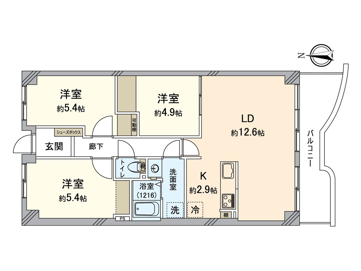 フェルティ・メイツ泉ヶ丘1番館 間取図(平面図) 間取図(平面図)