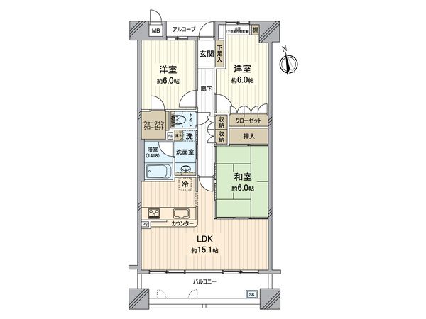 藤和浜寺公園ホームズ駅前通り 間取図(平面図) 藤和浜寺公園ホームズ駅前通り 間取図(平面図)