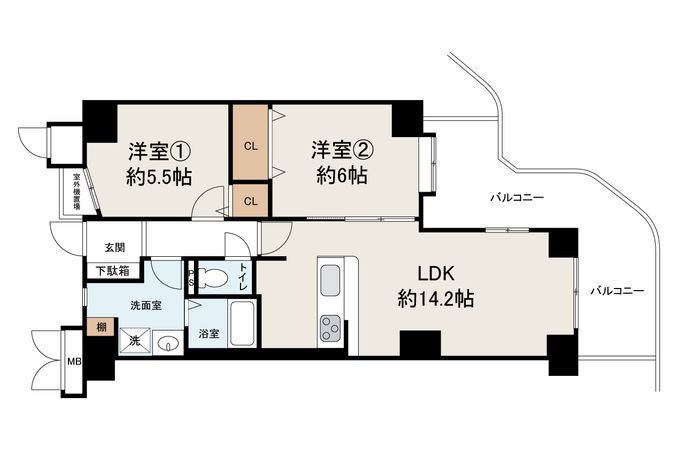 ディオフェルティ白鷺 間取図(平面図) ディオフェルティ白鷺 間取図(平面図)