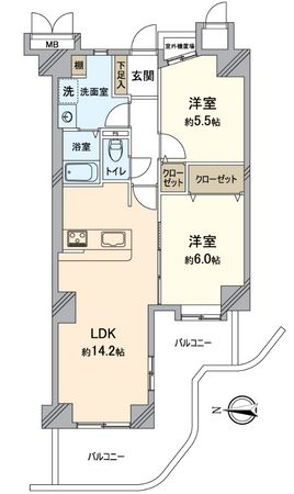 ディオフェルティ白鷺 間取図(平面図)