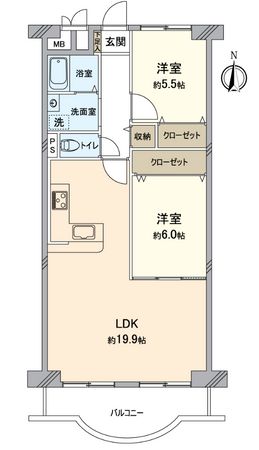 エバーグリーン金岡 壱号棟 間取図(平面図) エバーグリーン金岡 壱号棟 間取図(平面図)