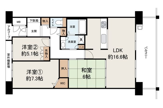 ロイヤルシャトー泉ヶ丘 間取図(平面図)