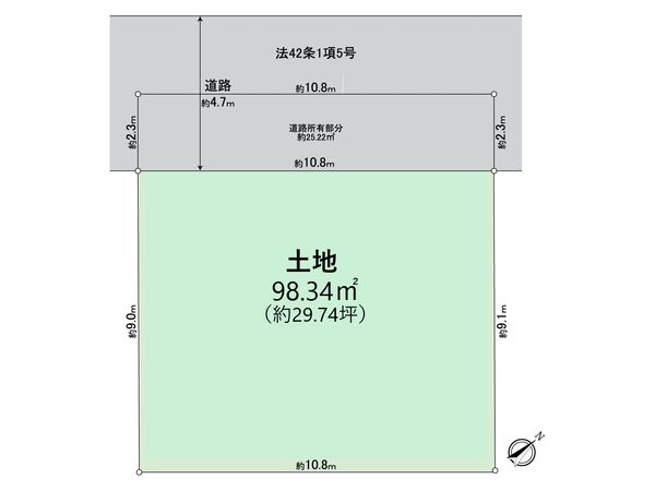高石市羽衣5丁目 区画図