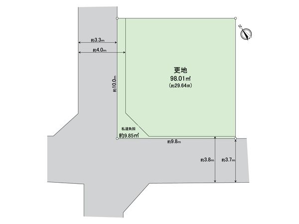 堺市西区浜寺石津町西4丁 区画図