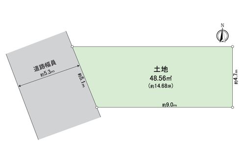 堺市北区長曽根町 区画図
