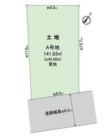 堺市南区若松台3丁 A号地 区画図 堺市南区若松台3丁 A号地 区画図