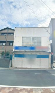 大阪市東住吉区住道矢田一丁目土地 前面道路含む外観