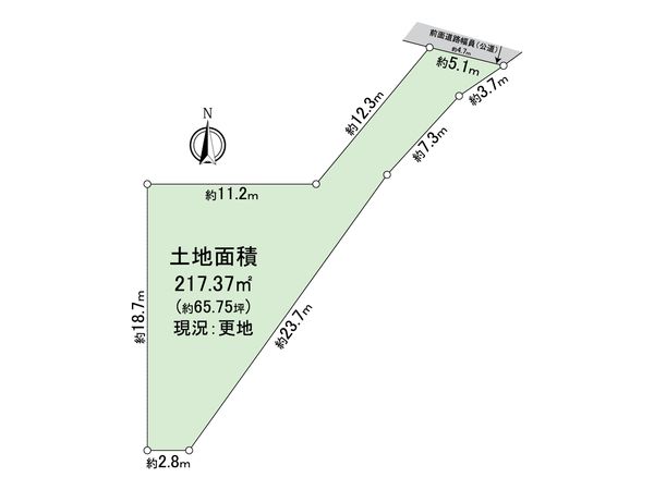堺市堺区石津丁3丁 土地 区画図