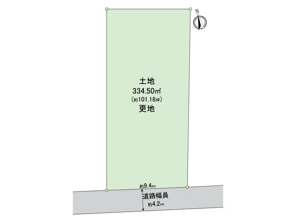 土地面積334.50平米（約101.18坪）