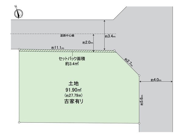 堺市堺区石津町2丁古家有土地 区画図 堺市堺区石津町2丁古家有土地 区画図