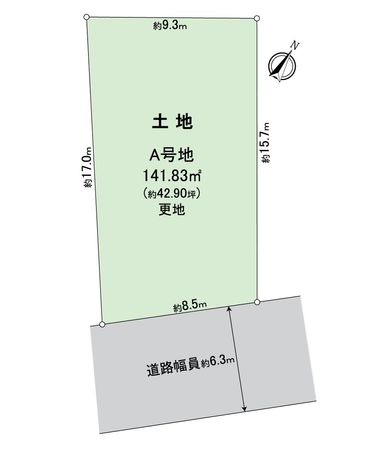 堺市南区若松台3丁 A号地 区画図