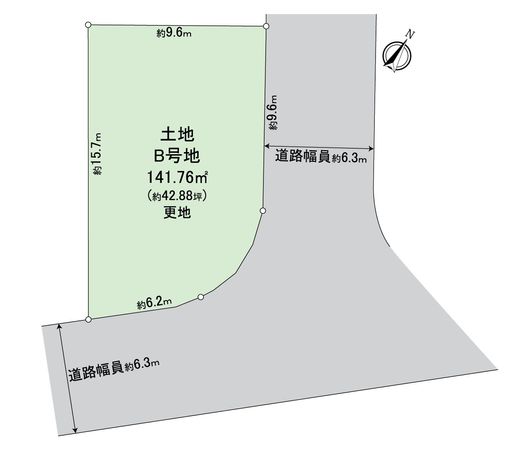 堺市南区若松台3丁 B号地 区画図 堺市南区若松台3丁 B号地 区画図