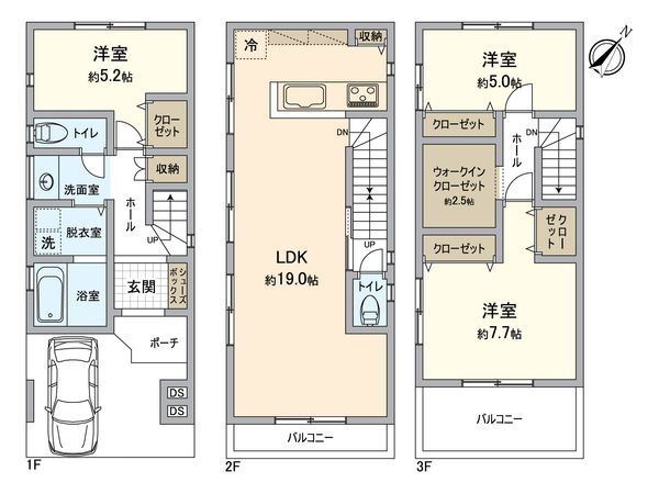 堺区新在家町東4丁 新築 間取図(平面図)
