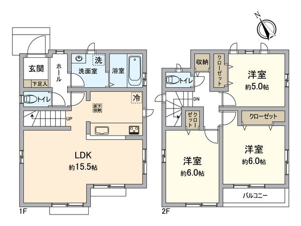 高石市高師浜2丁目 新築 間取図(平面図)