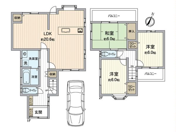 堺市西区北条町1丁 間取図(平面図) 堺市西区北条町1丁 間取図(平面図)