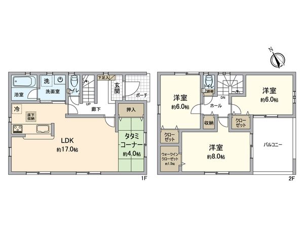 泉北郡忠岡町高月北2丁目 間取図(平面図)