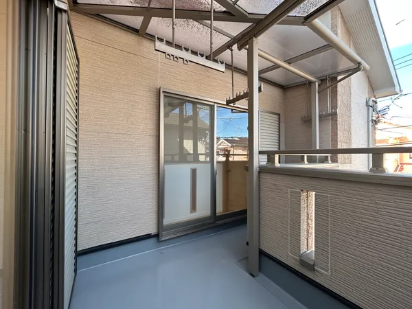 東向きバルコニー