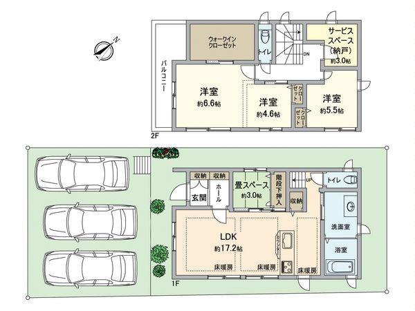 富田林市寺池台2丁目 間取図(平面図)