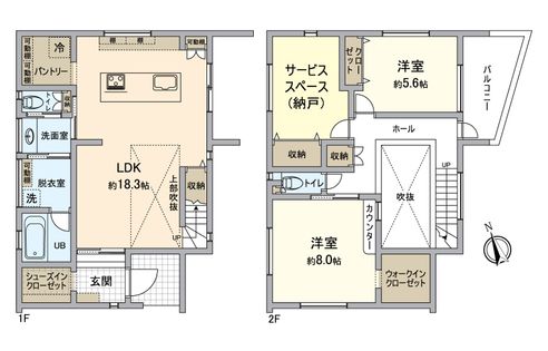 堺市堺区海山町四丁 新築戸建 間取図(平面図)