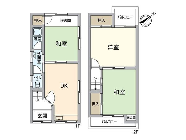 大阪市住吉区住吉1丁目 間取図(平面図)