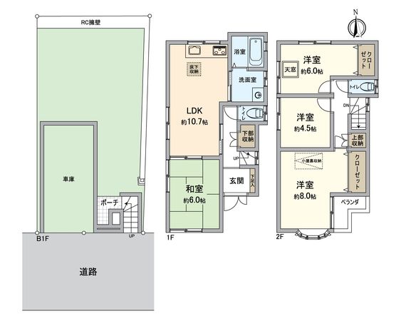 堺市西区上野芝町8丁戸建 間取図(平面図)