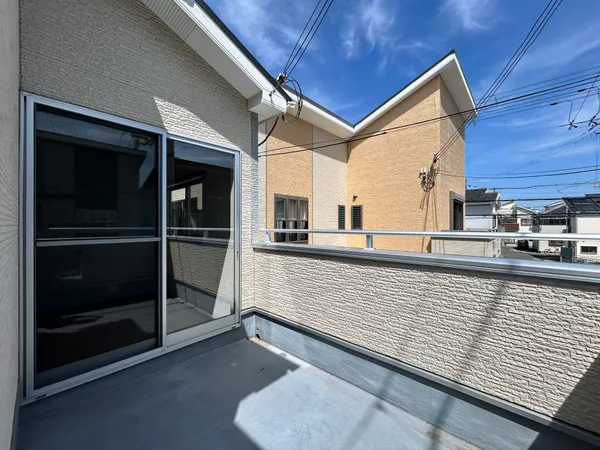 西向きバルコニー