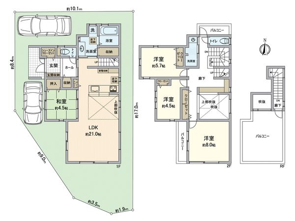 堺市西区上野芝町6丁 間取図(平面図)