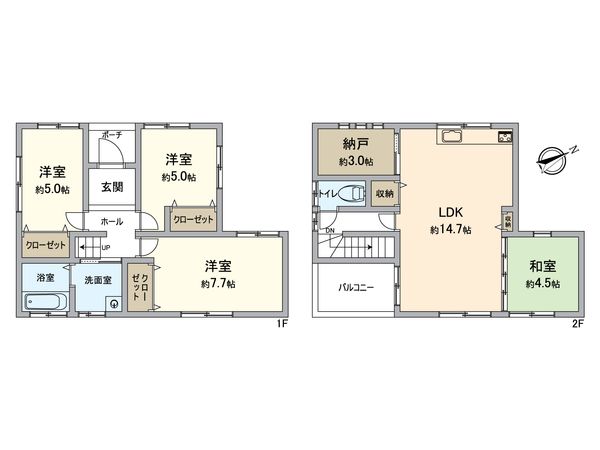 泉大津市汐見町 間取図(平面図)