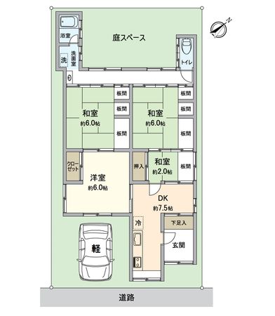 堺市堺区南旅篭町西1丁 間取図(平面図) 堺市堺区南旅篭町西1丁 間取図(平面図)