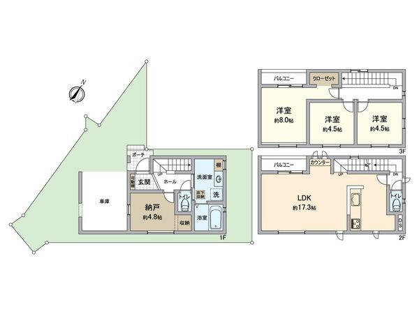 堺市中区深井東町 間取図(平面図) 堺市中区深井東町 間取図(平面図)