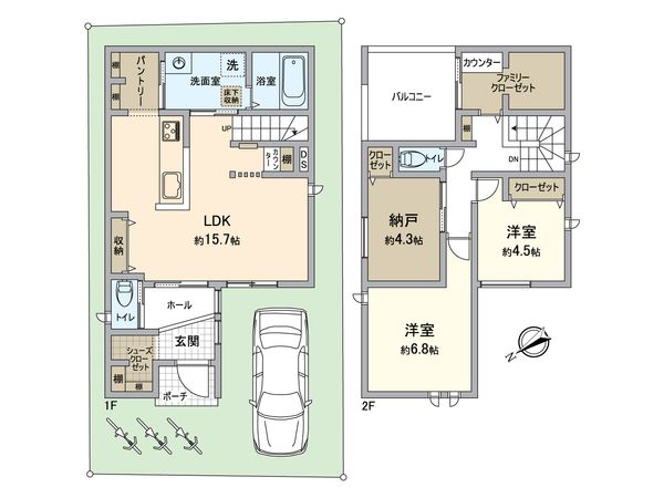 堺市西区鳳中町1丁 間取図(平面図) 堺市西区鳳中町1丁 間取図(平面図)