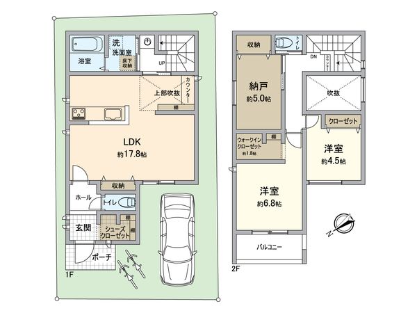堺市西区鳳中町1丁 間取図(平面図) 堺市西区鳳中町1丁 間取図(平面図)