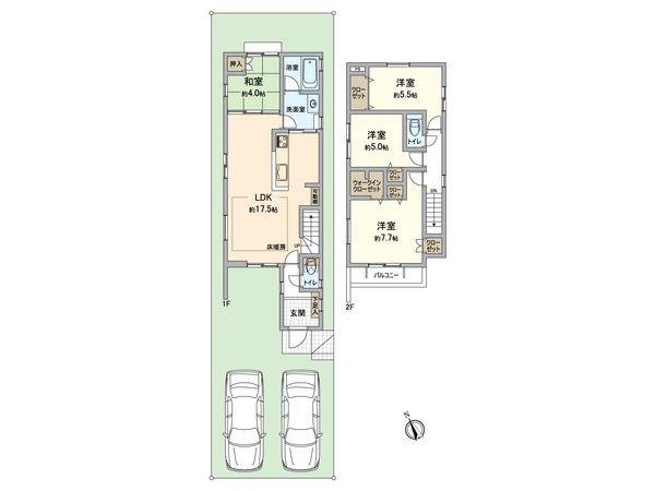 堺市西区浜寺船尾町西4丁 A 間取図(平面図) 堺市西区浜寺船尾町西4丁 A 間取図(平面図)
