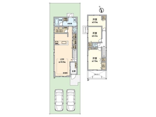 堺市西区浜寺船尾町西4丁 B 間取図(平面図) 堺市西区浜寺船尾町西4丁 B 間取図(平面図)