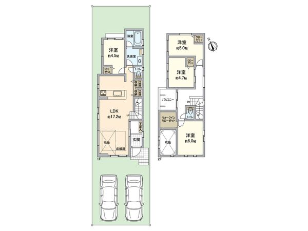 堺市西区浜寺船尾町西4丁 C 間取図(平面図) 堺市西区浜寺船尾町西4丁 C 間取図(平面図)