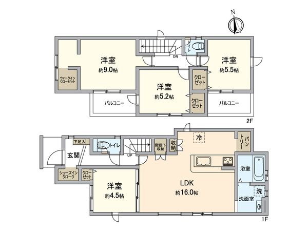 堺市西区堀上緑町1丁 間取図(平面図) 堺市西区堀上緑町1丁 間取図(平面図)