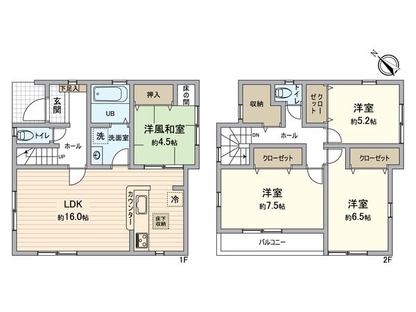 堺市西区平岡町 間取図(平面図) 堺市西区平岡町 間取図(平面図)