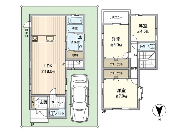 堺市西区草部 間取図(平面図) 堺市西区草部 間取図(平面図)